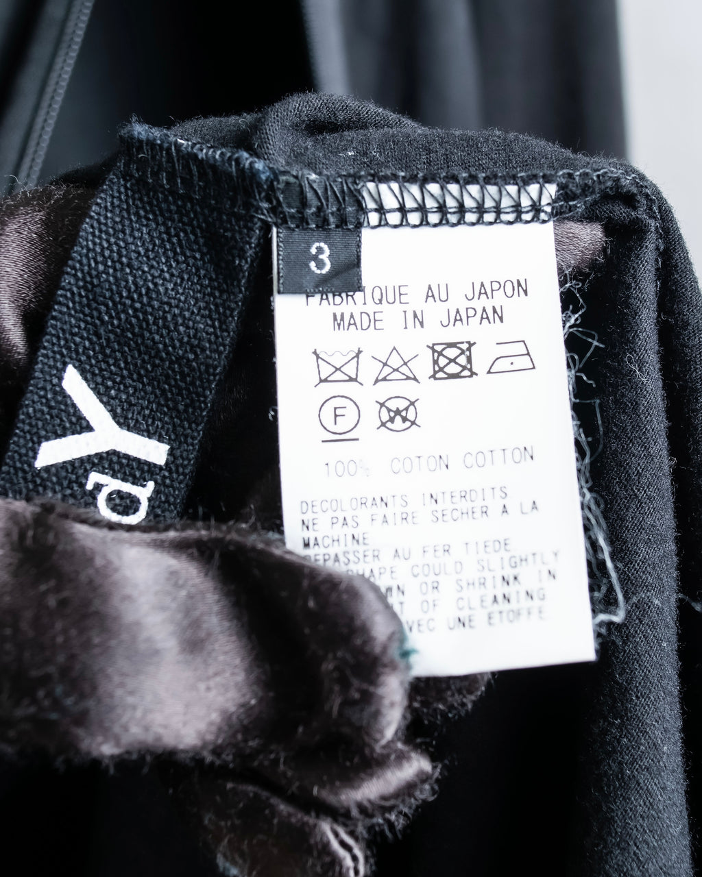 "Ground Y" Double zip design long tops