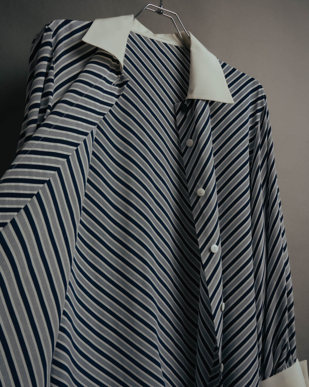 "Christian Dior" 80's-90's Striped silk blouse