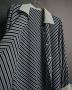 "Christian Dior" 80's-90's Striped silk blouse