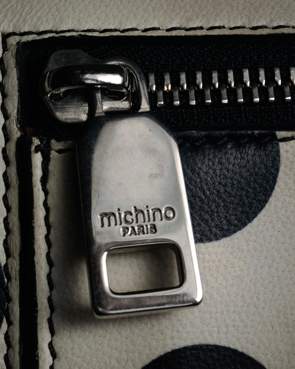 “michino PARIS” 2010’s Graphic pattern salut shoulder bag