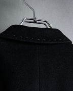 "FENDI" 00's-10's Karl Lagerfeld design shaped long coat
