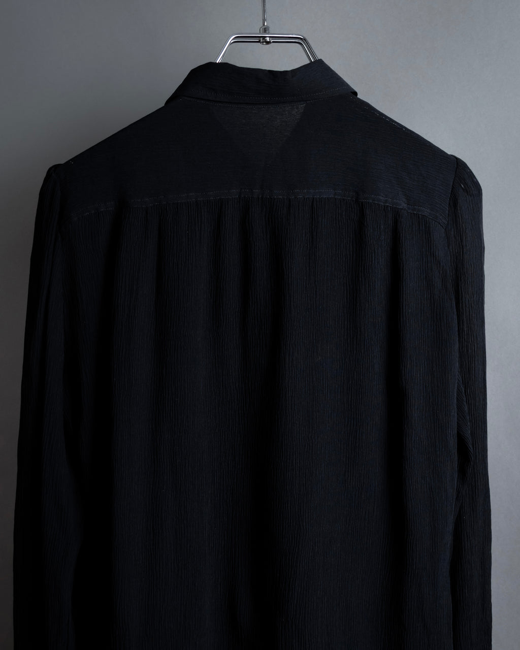 "Christian Dior PRETA PORTER" Compact gathered design crepe fabric blouse