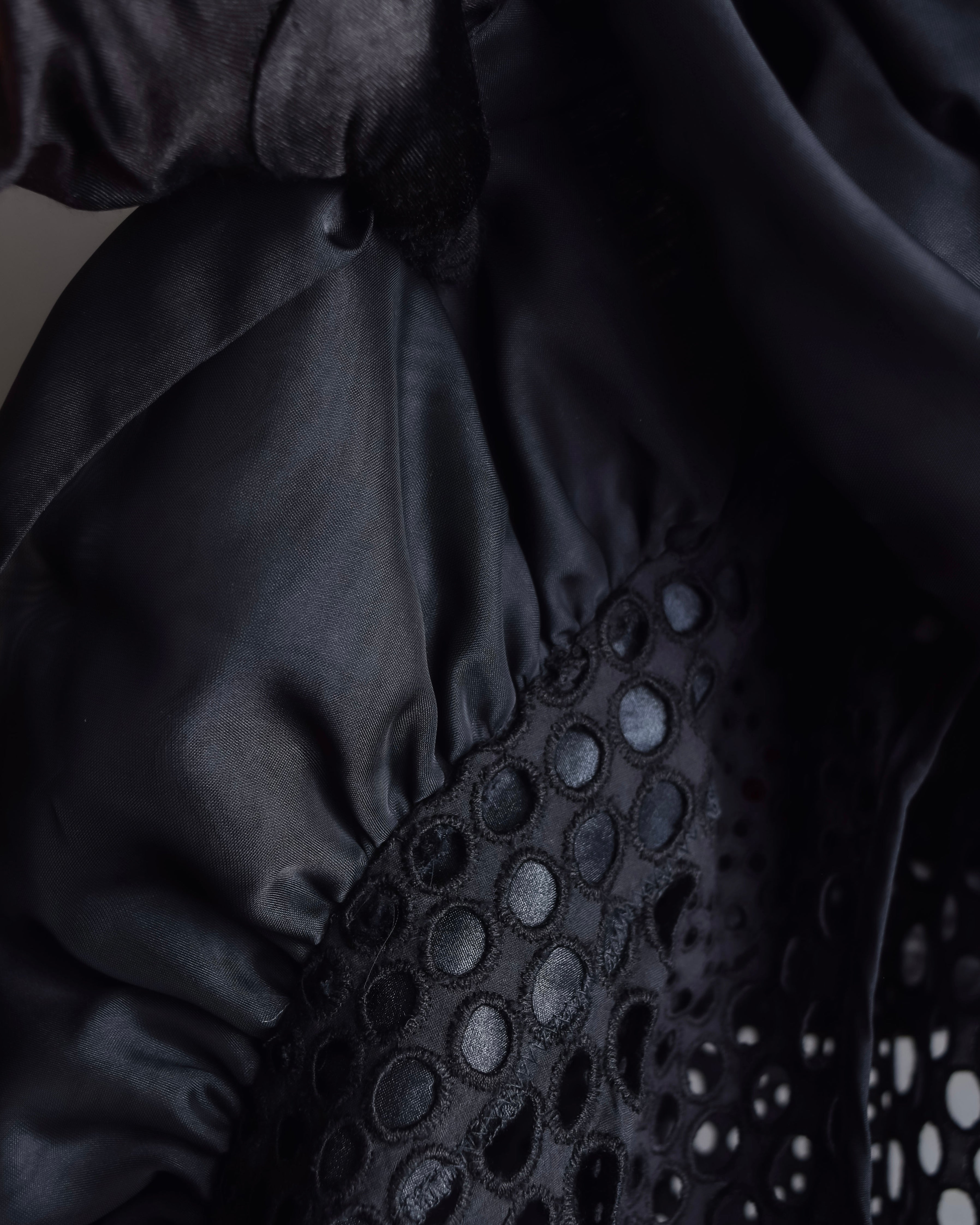 "NOKO OHNO" Layered organza frill embroidered dress