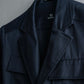 "Y's" 4 pocket military detail black tailored jacket