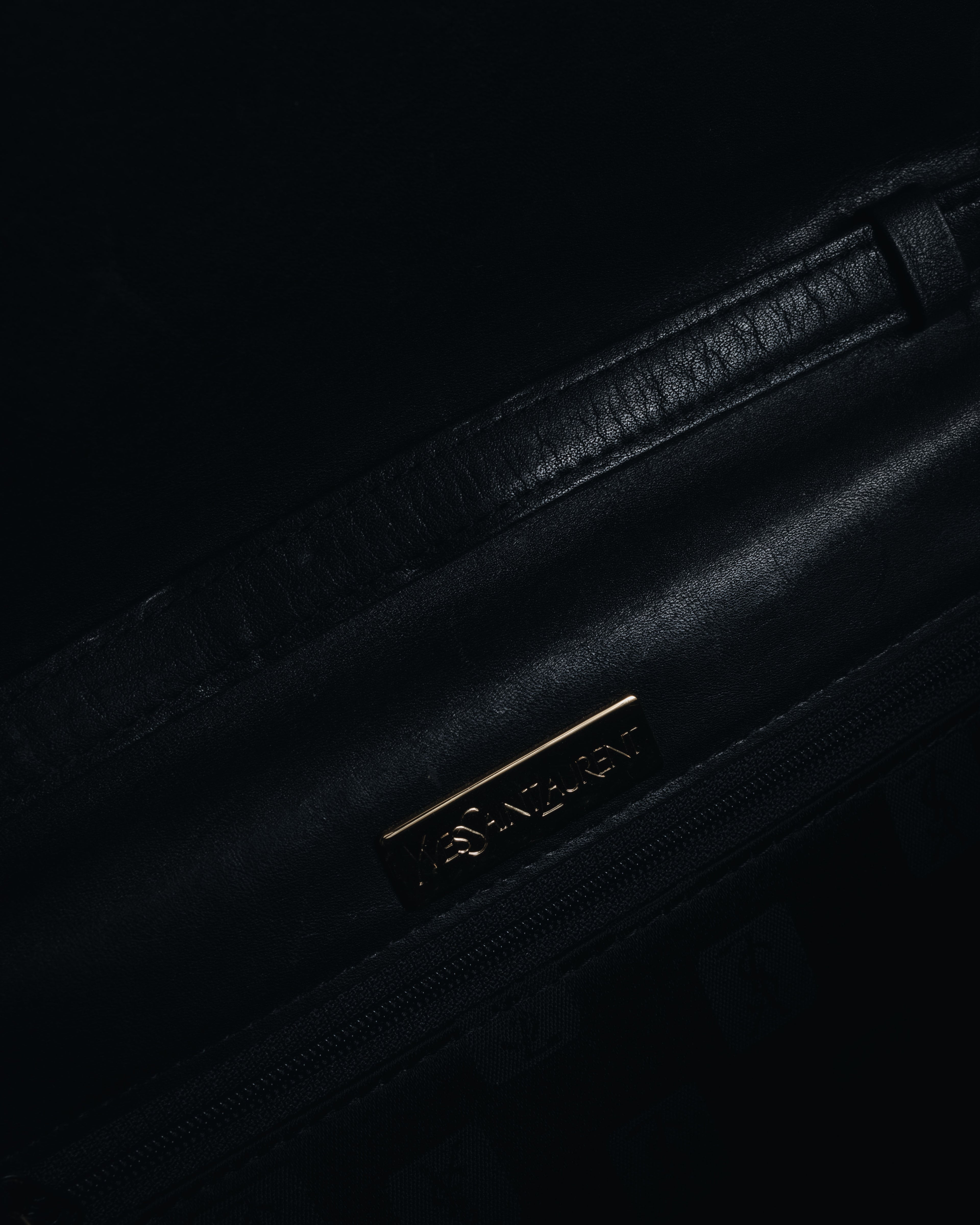 "Yves Saint Laurent" Late 80’s–early 90’s chevron quilted cassandre shoulder bag