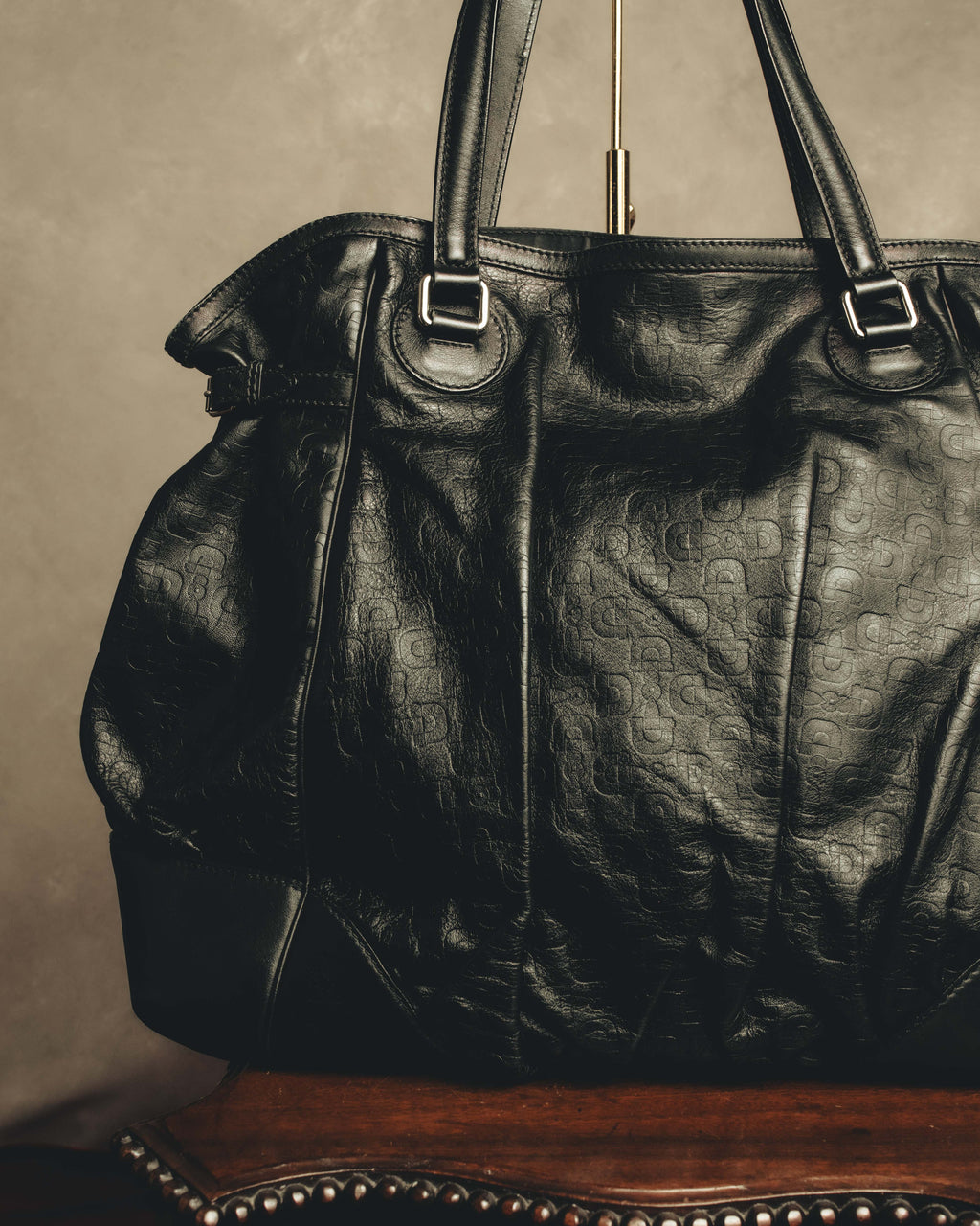 "GUCCI" 00's-10's Slouchy oversized leather tote bag