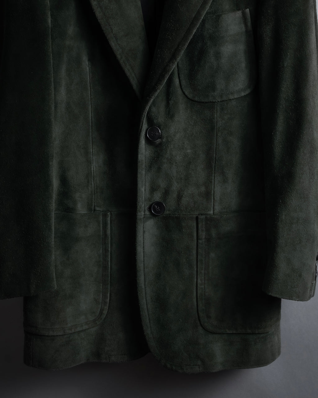 -SPECIAL- "GUCCI" 90’s Tom ford design suede tailored jacket