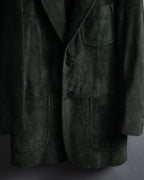 -SPECIAL- "GUCCI" 90’s Tom ford design suede tailored jacket