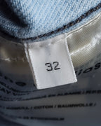 "Acne Studios" Washed light blue short denim jacket