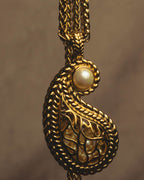 "Christian Dior" 80's-90's Ornate pendant necklace