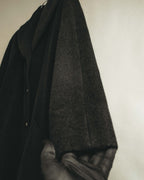 -SPECIAL- "Salvatore Ferragamo" 90's-00's Alpaca wool oversized shawl collar long coat