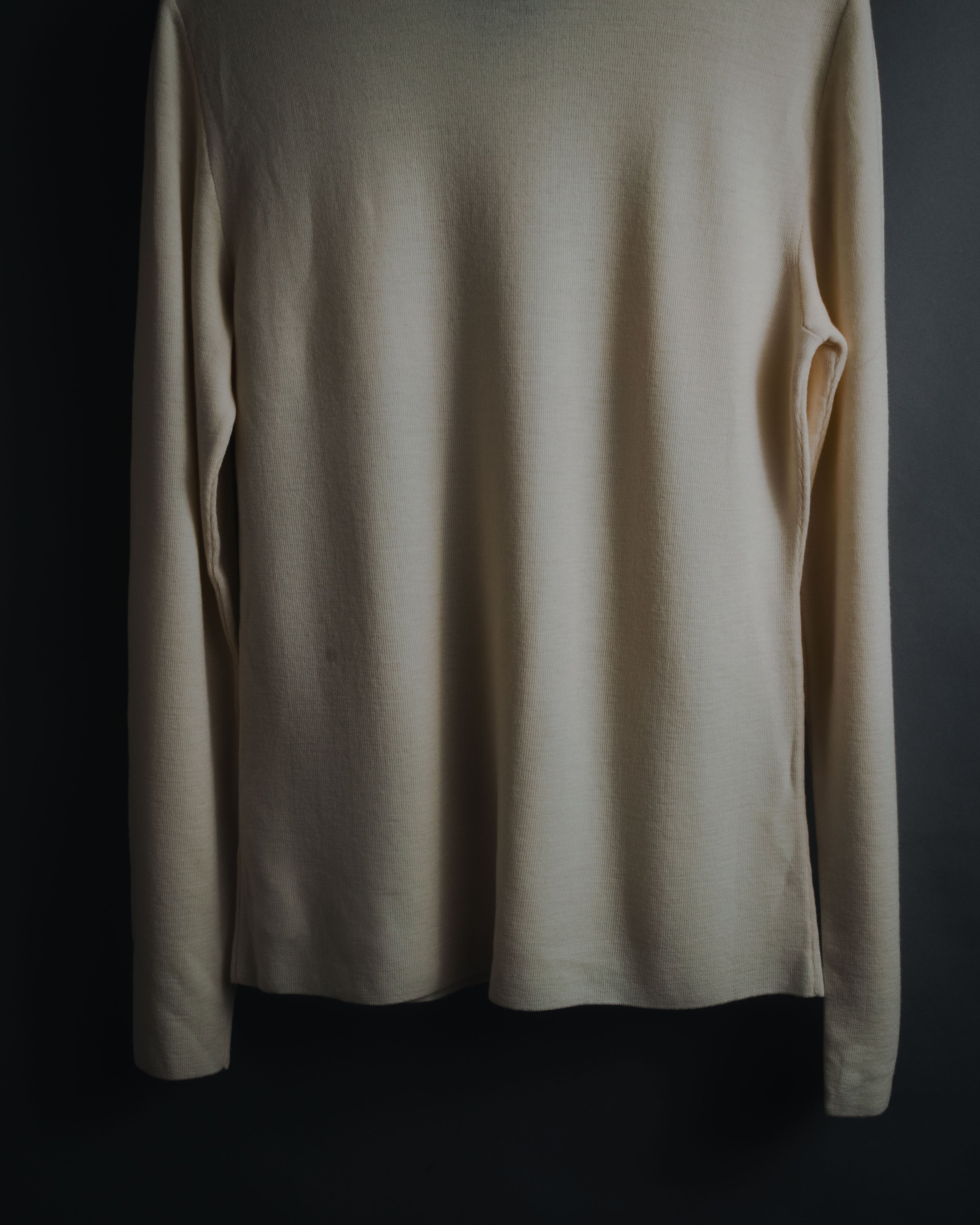 "Salvatore Ferragamo" 2000’s virgin wool knit shirt