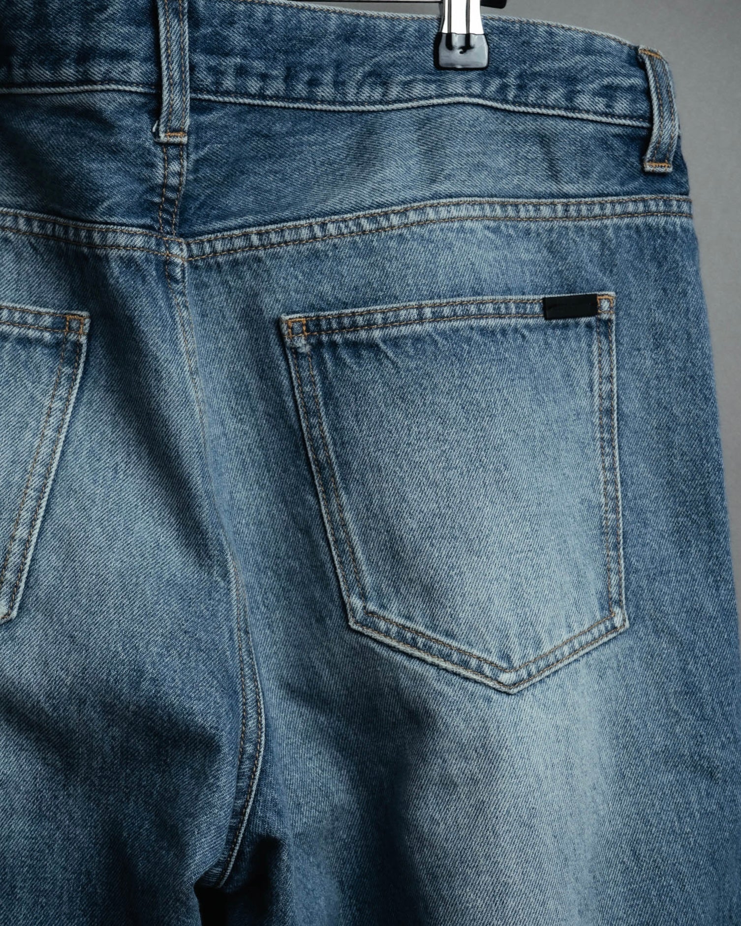 -SPECIAL- “SAINT LAURENT” 2023’s Long extreme baggy faded denim jeans