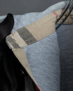 "BURBERRY" Knight logo engraved metal button polo shirt