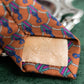 "GUCCI" Horsebit & GG pattern silk neck tie