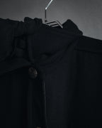 "Salvatore Ferragamo" 90’s signature engraved buttons wool shirt jacket