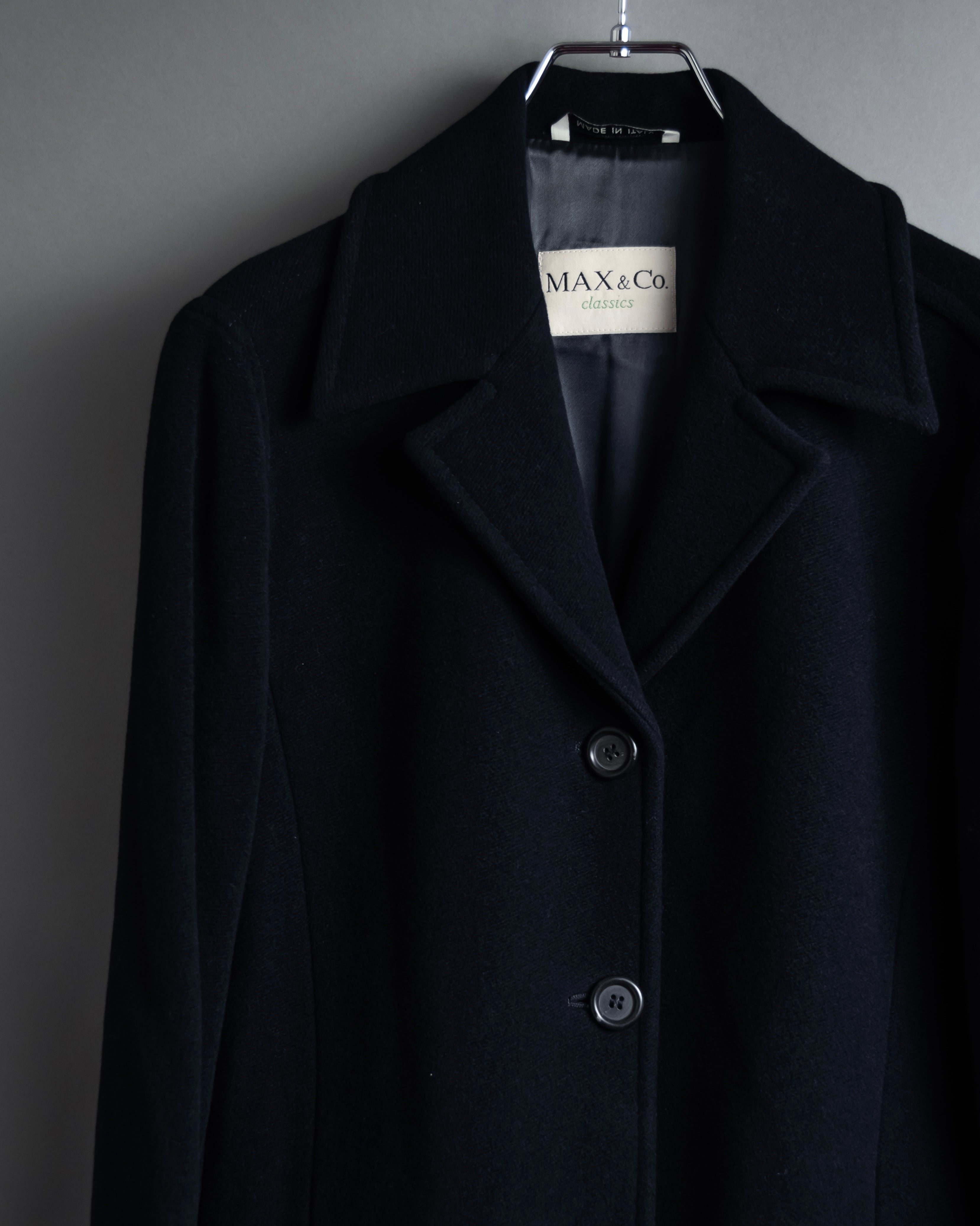 "MAX&Co." Straight fitting super maxi-length chester coat