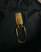 "Salvatore Ferragamo" 90's-00's Vintage iconic gancini pebbled leather dome top handle bag