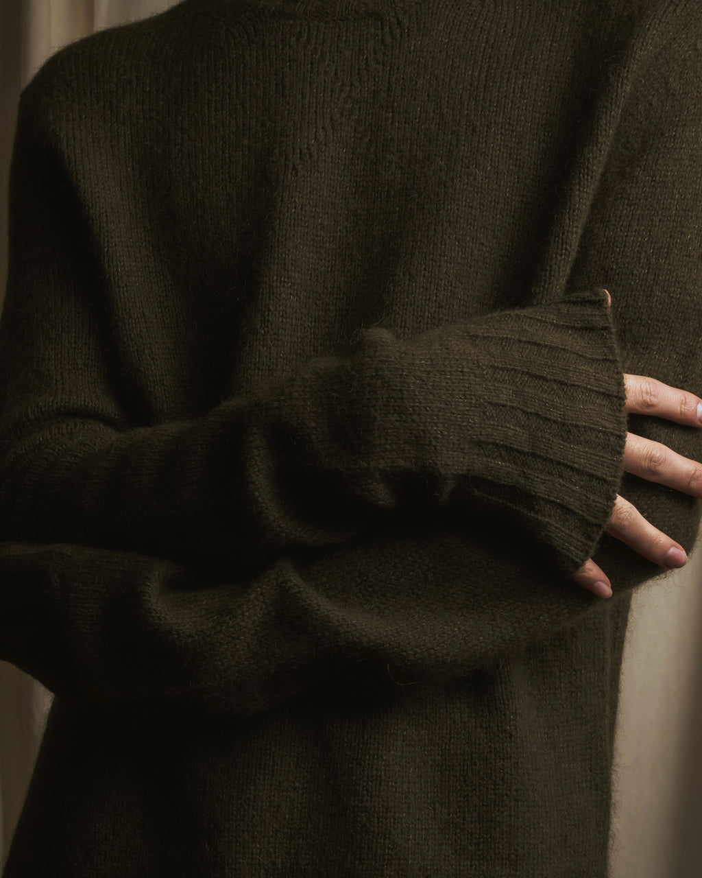 Jil Sander+ 24Otoño Invierno Suéter de punto de cuello redondo con acabado suave cepillado