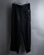 "LOEWE" Three-dimensional pattern design wide slacks