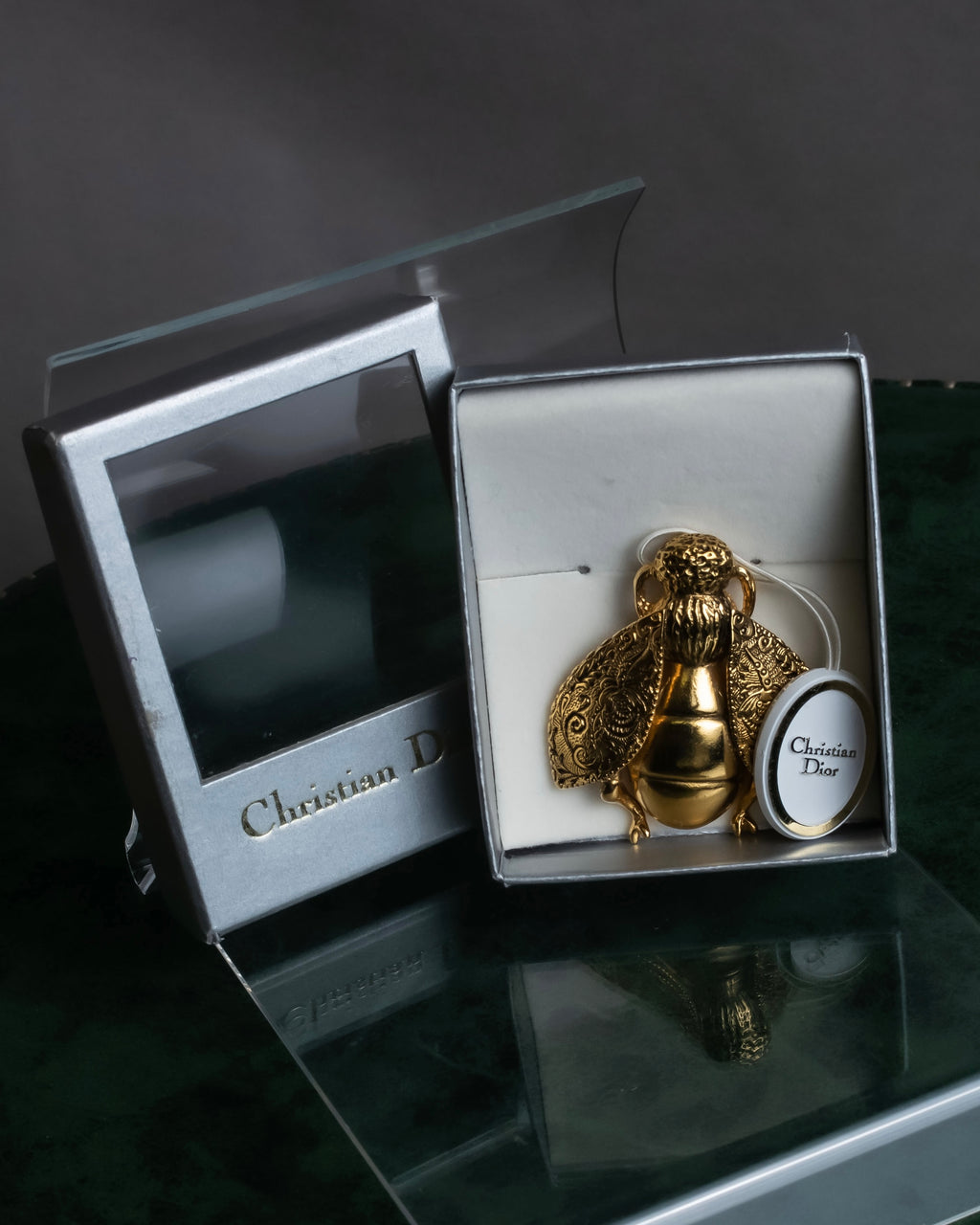 "Christian Dior" Bee motif gold brooch