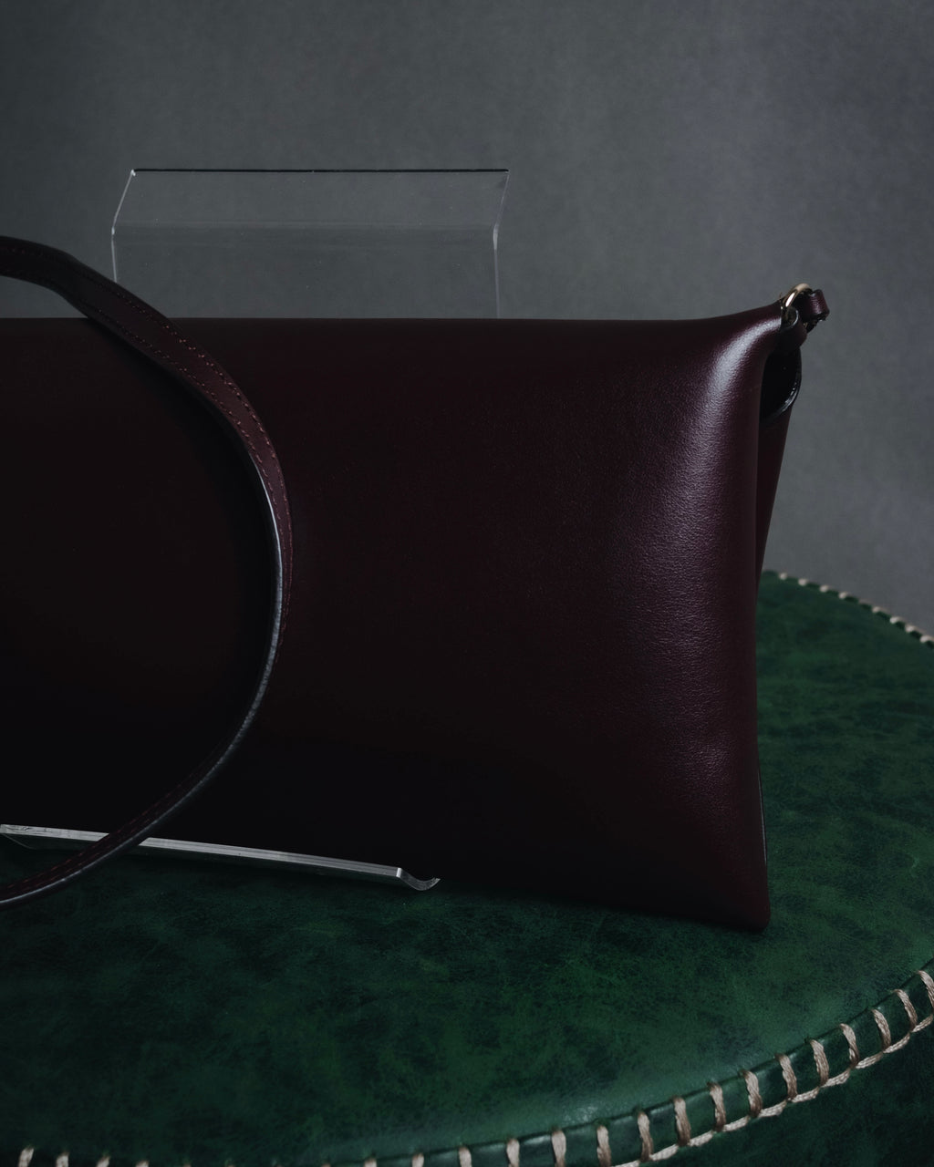 "JIL SANDER" 2018- Minimal Folded leather pochette bag