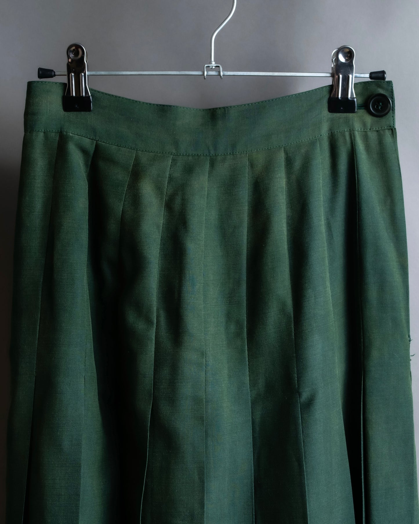 "PRADA" 100% silk pleated flared maxi skirt