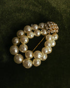 “Christian Dior” 70’s-80’s Boutique pearl rhinestone brooch