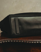 “PRADA” 90’s-00’s Nylon and leather flap messenger bag