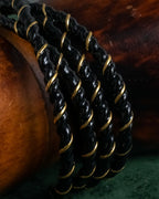 "MAISON MARGIELA" Twisted cord design brass bangle