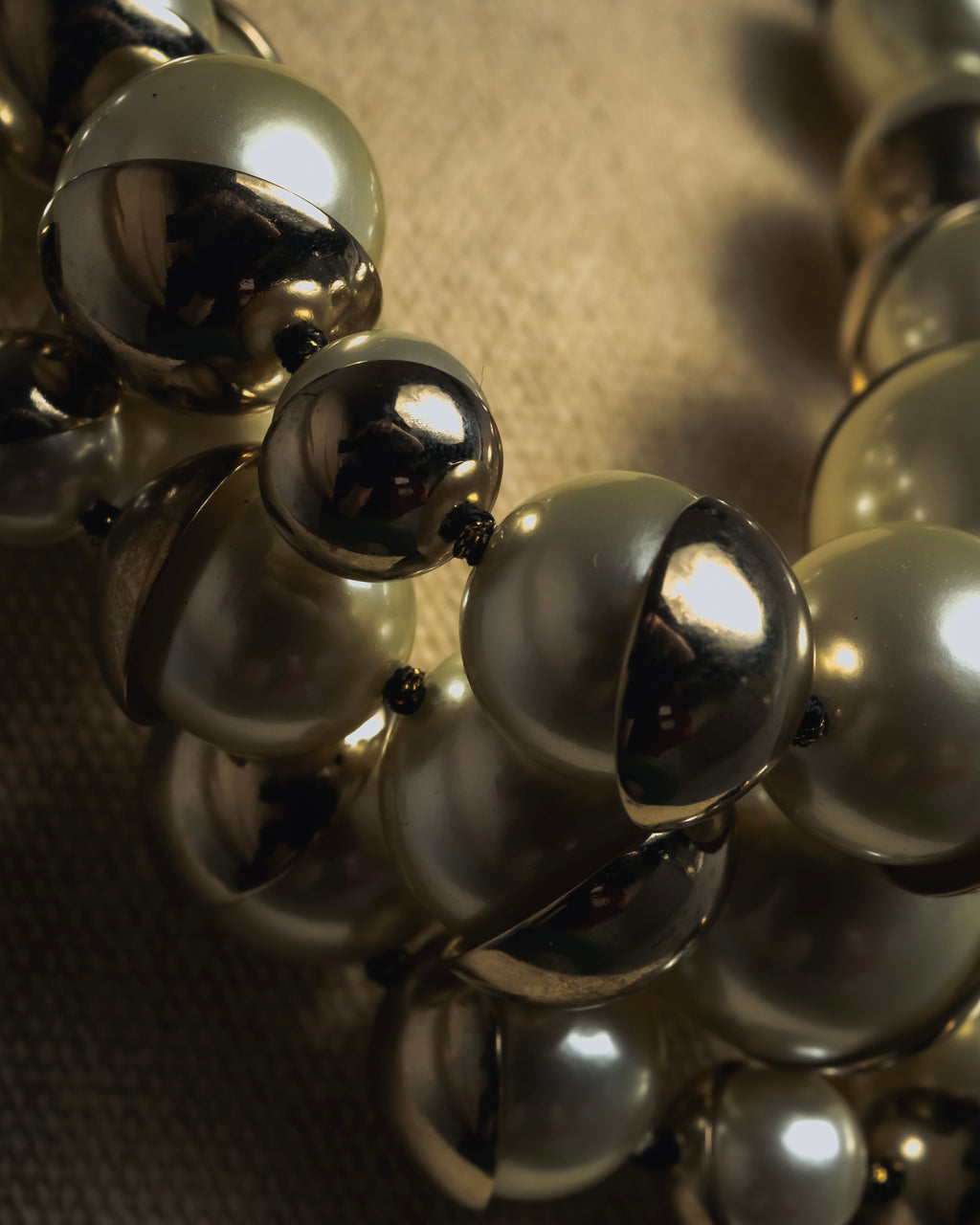 -SPECIAL- "Christian Dior"
John Galliano period Pearl Metal Design Layered Necklace