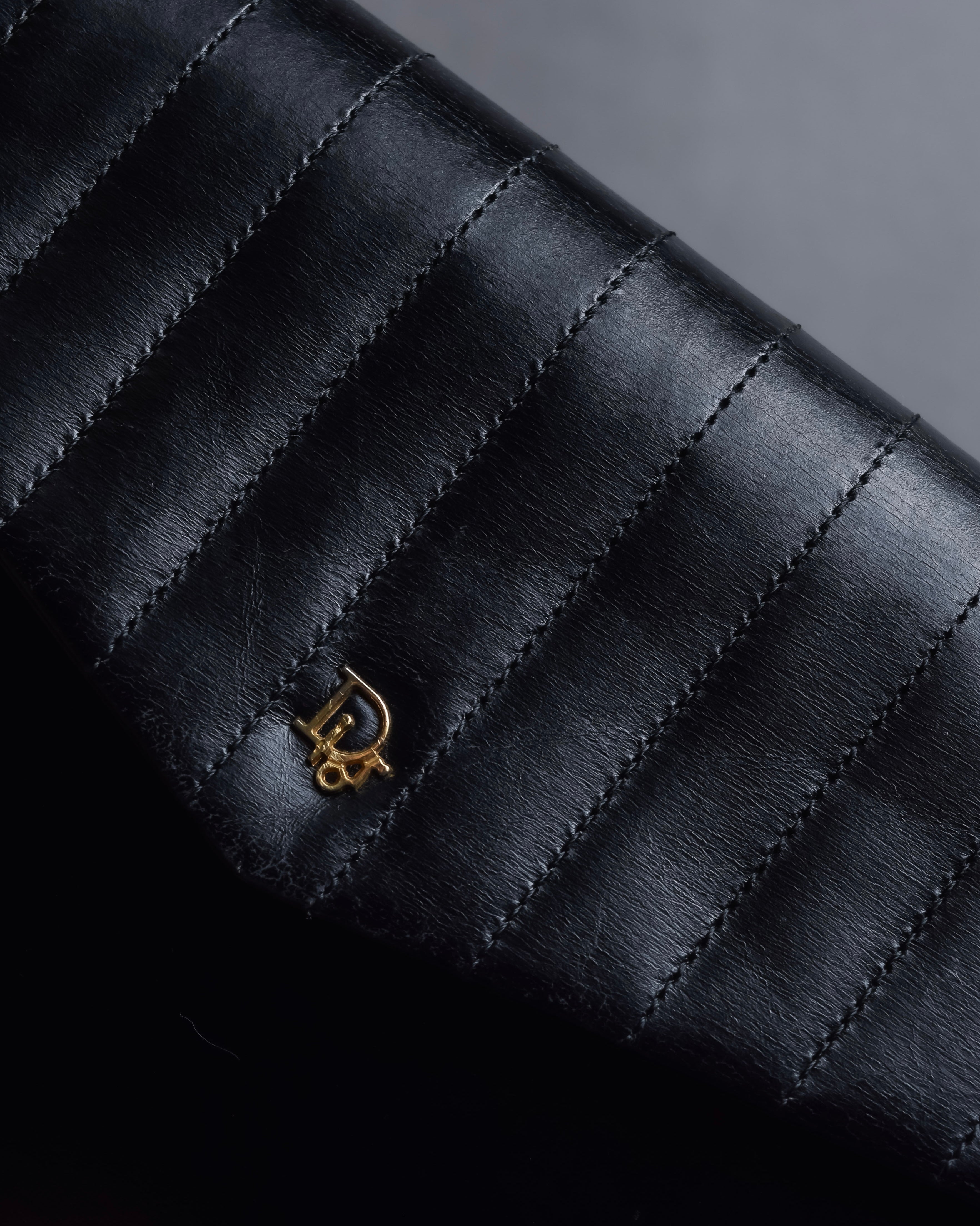 "Christian Dior" Layered flap oblique shoulder bag