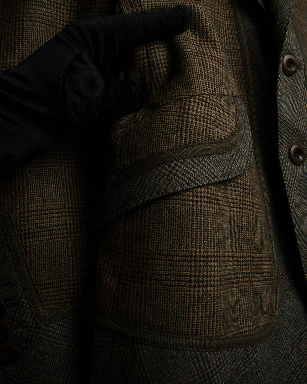 "PAUL SMITH" Flaming detail glen plaid set up