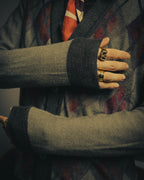 –SPECIAL– "Hermès" 90's-00's Plaid cashmere cardigan