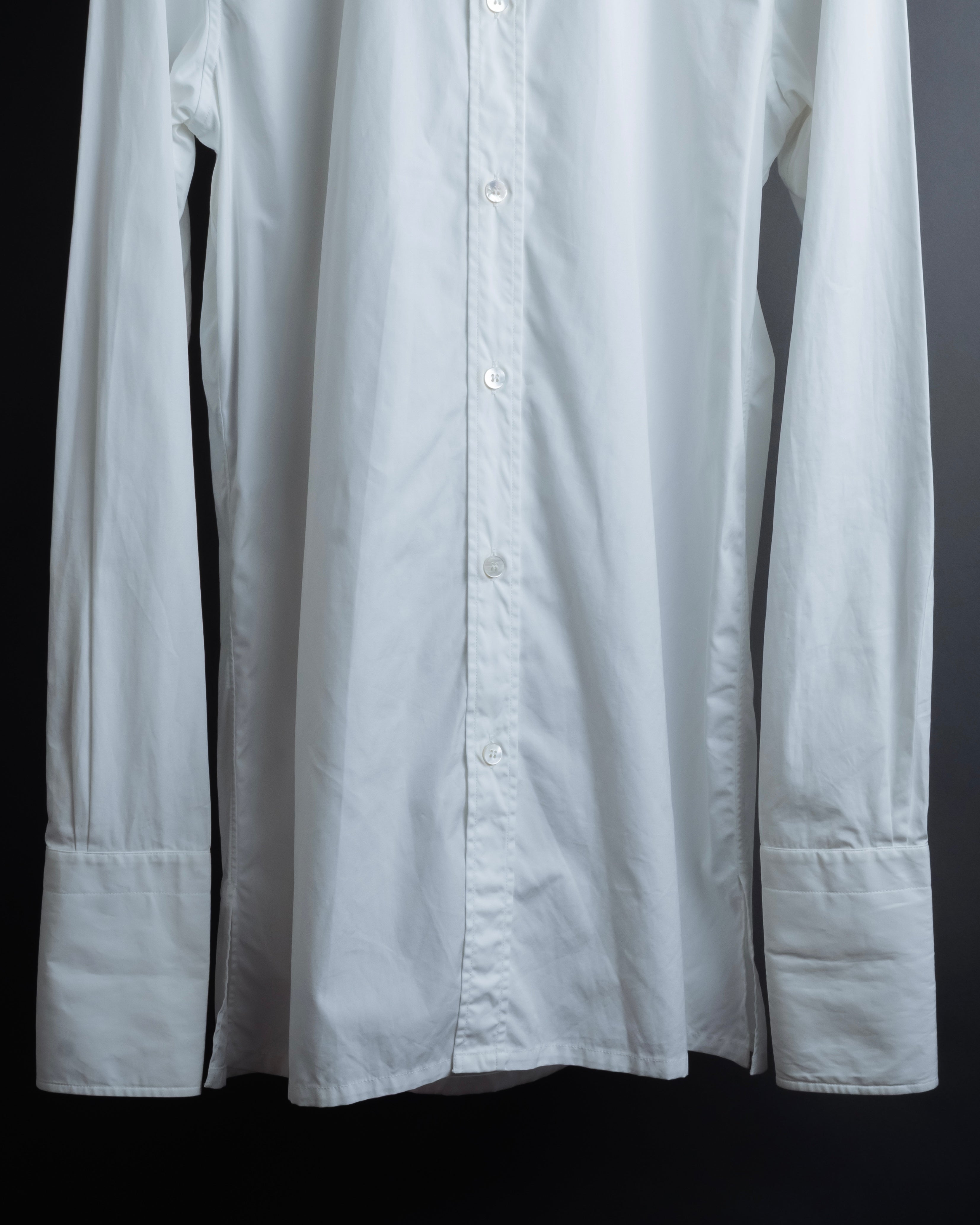"MAISON MARGIELA" 20AW Long cuff design cotton white shirt