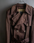 "CHRISTIAN DIOR MONSIEUR"
 Dark brown oversized trench coat