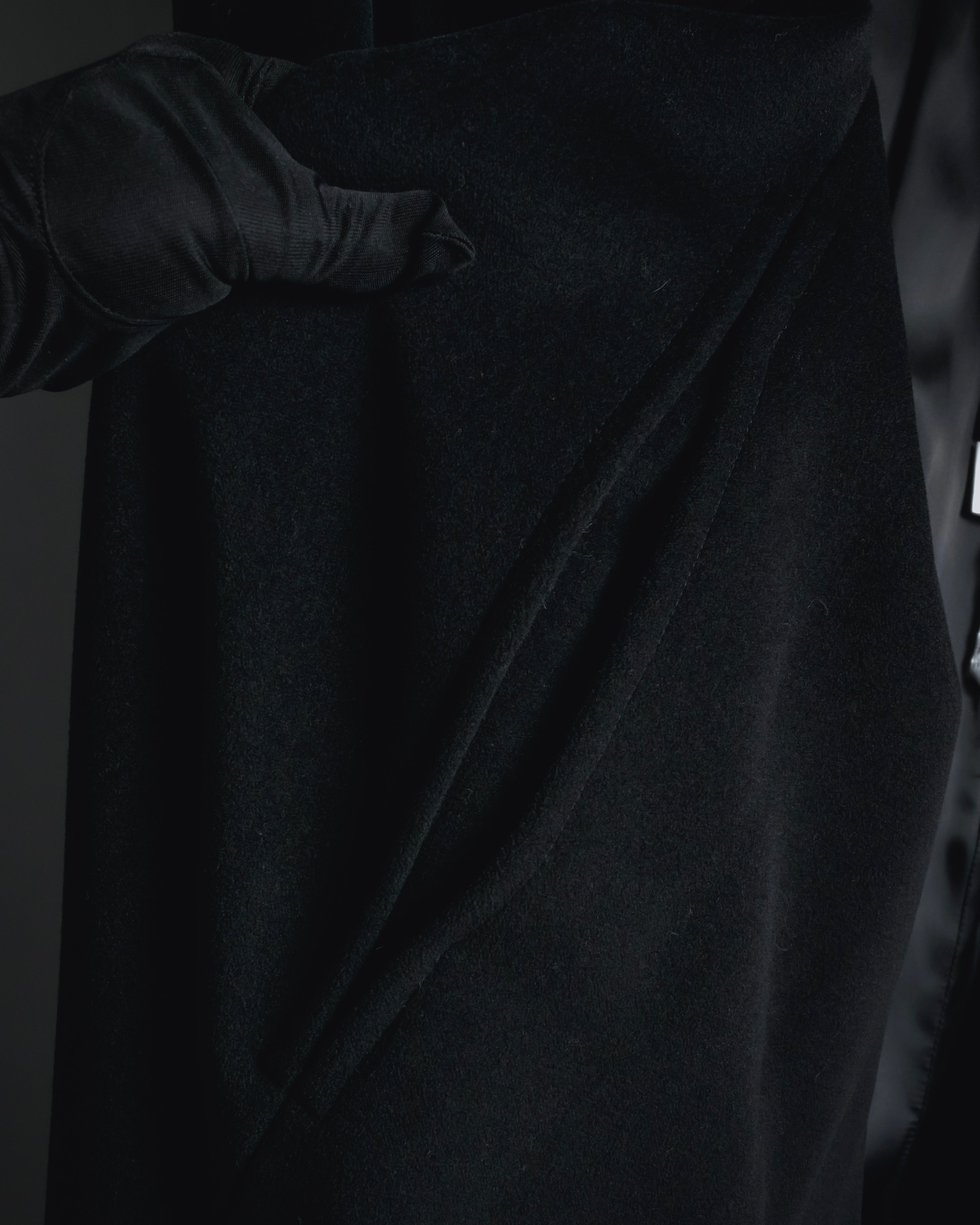 "Max Mara" 90’s-00’s Stand collar belted coat