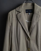 "ARMANI JEANS" 3 button jeans detail tailored jacket