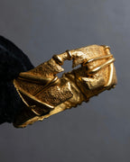 "Christian Lacroix" Sculptural detail gold bracelet
