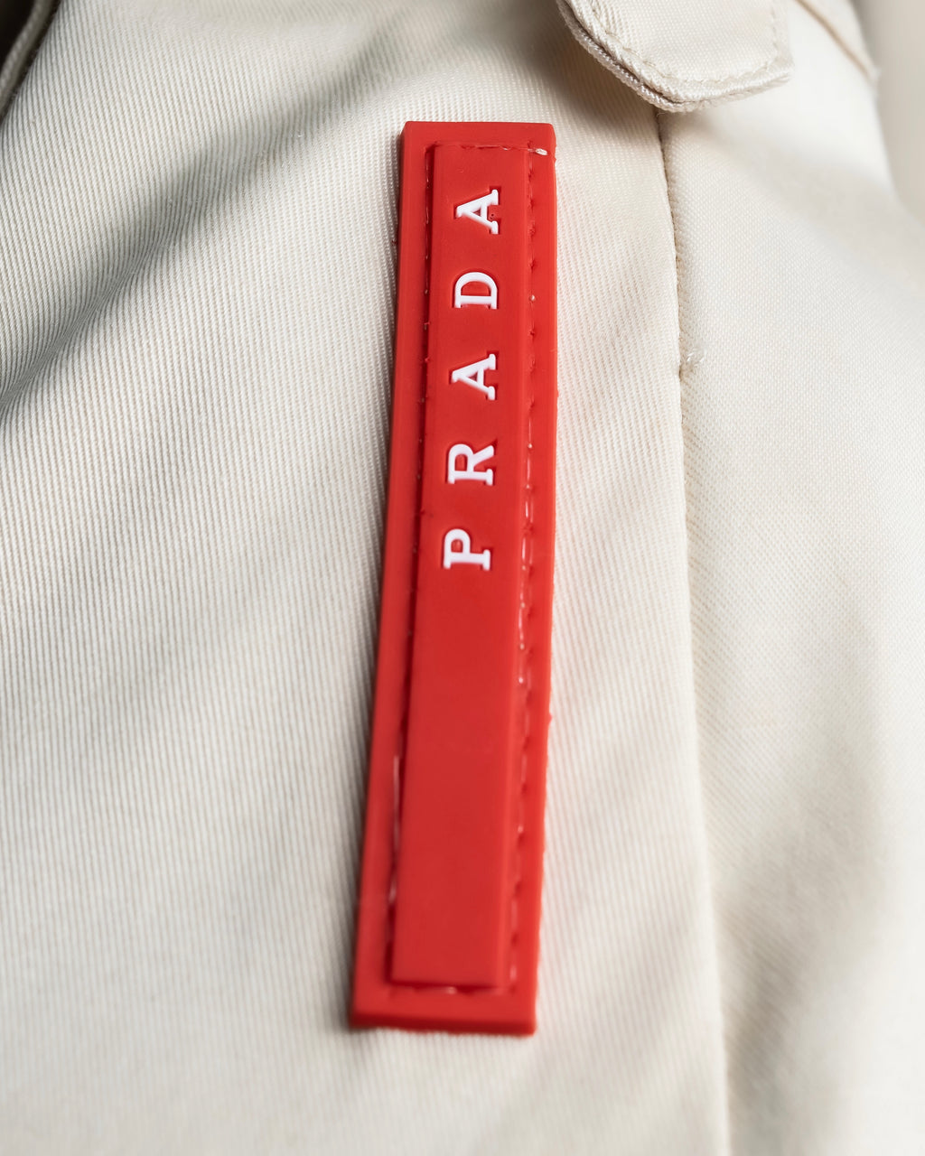 "PRADA" Military detail cotton jacket