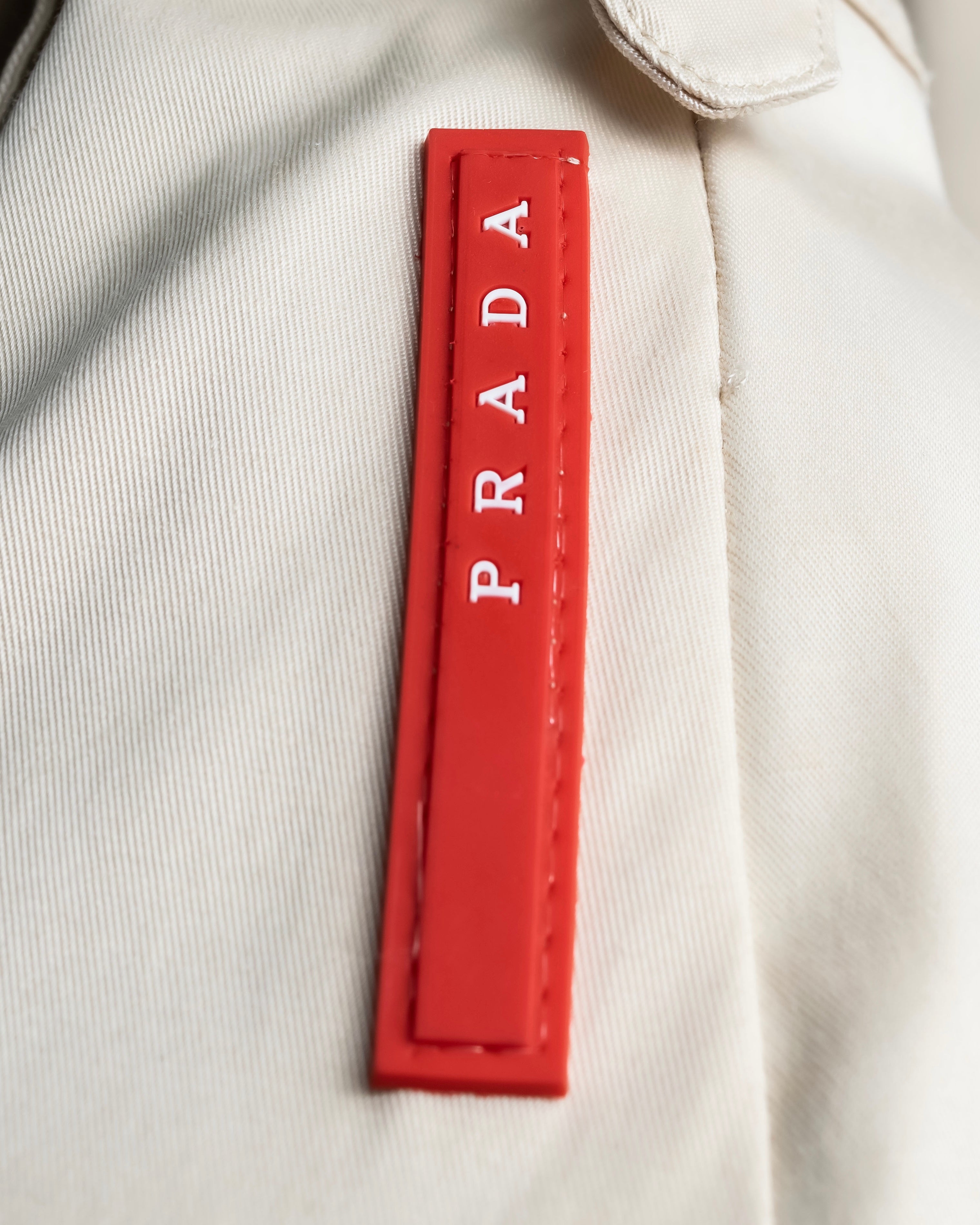 "PRADA" Military detail cotton jacket