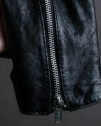 "HYSTERIC GLAMOUR" Lamb leather double riders jacket