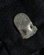 "Vintage subtle gloss striped wide slacks"