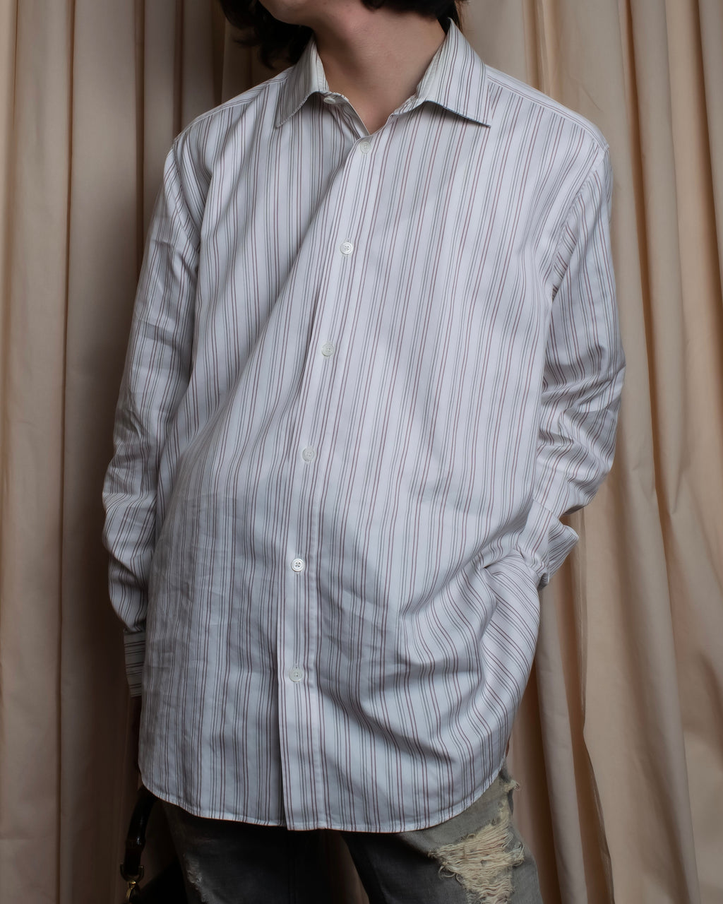 "HERMES" Super oversized dress shirt