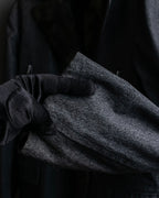 "tricot COMME des GARCONS" 
Double-breasted reversible fur tailored coat