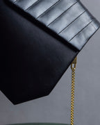 "Christian Dior" Layered flap oblique shoulder bag