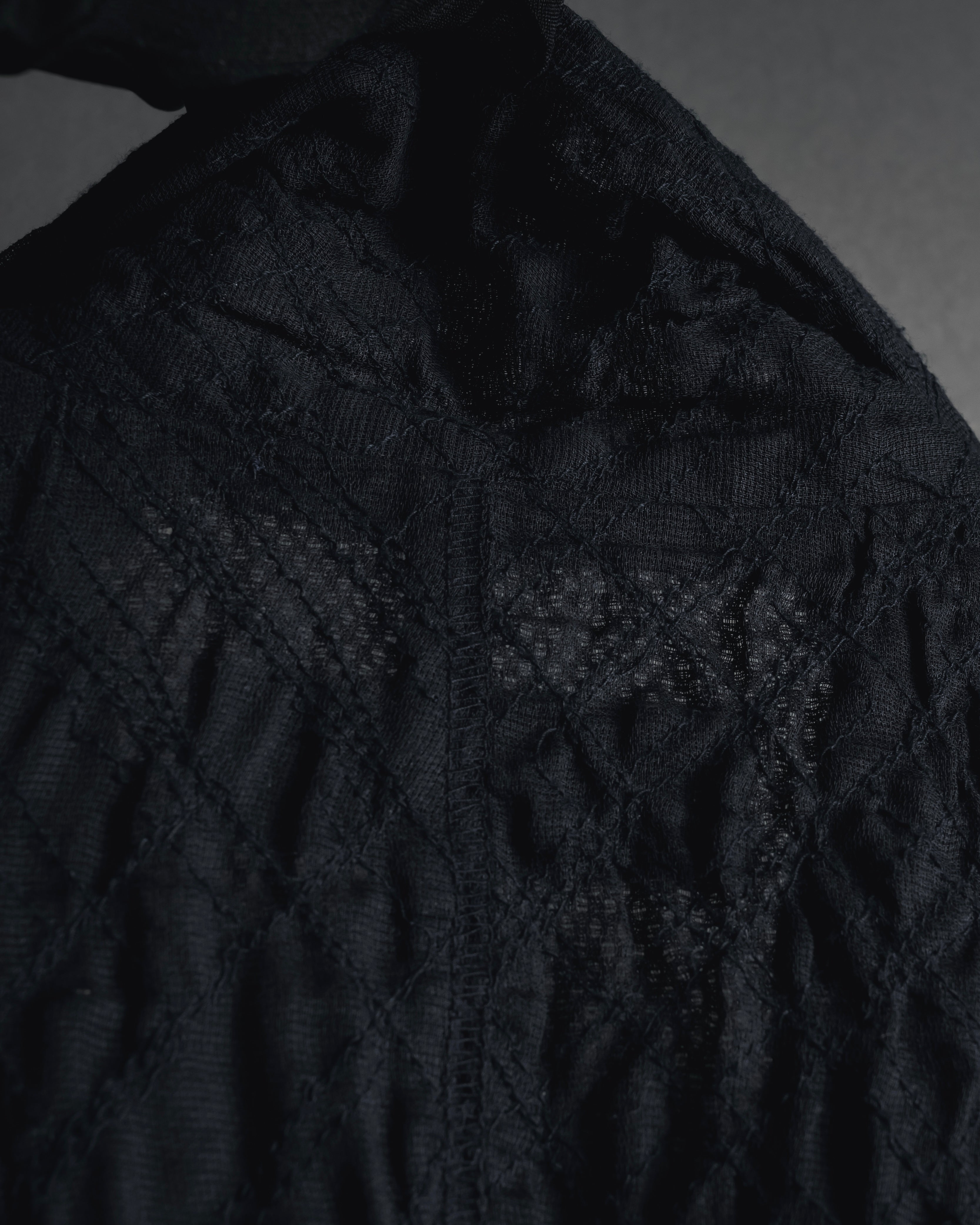 "ISSEY MIYAKE" 98SS Cotton shrunken tailored jacket