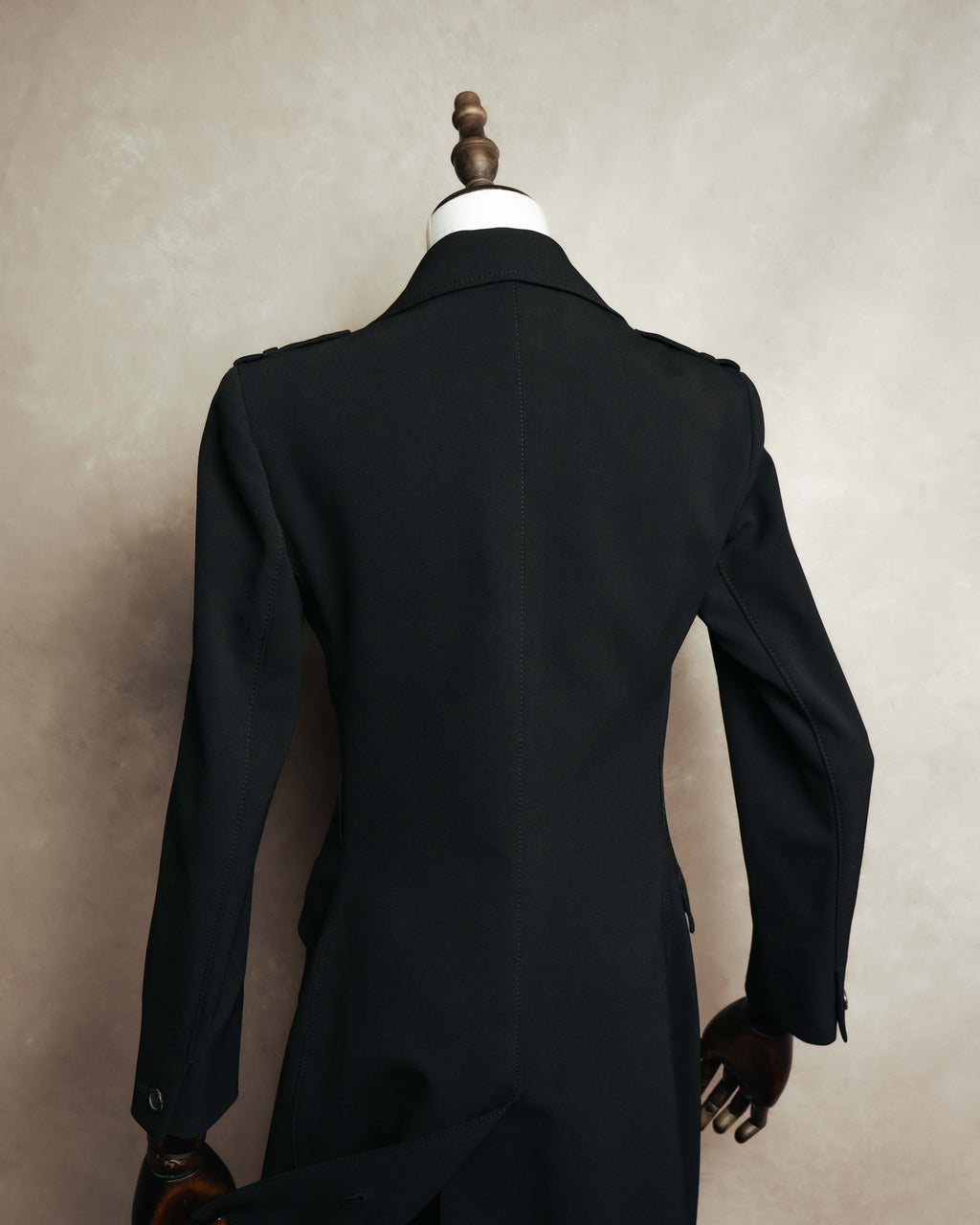 "PRADA" 00's-10's Belted double-breasted wool coat