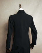 "PRADA" 00's-10's Belted double-breasted wool coat