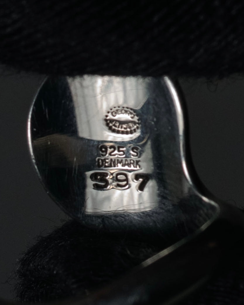 “Georg Jensen” 70’s-90’s Organic spiral silver ring